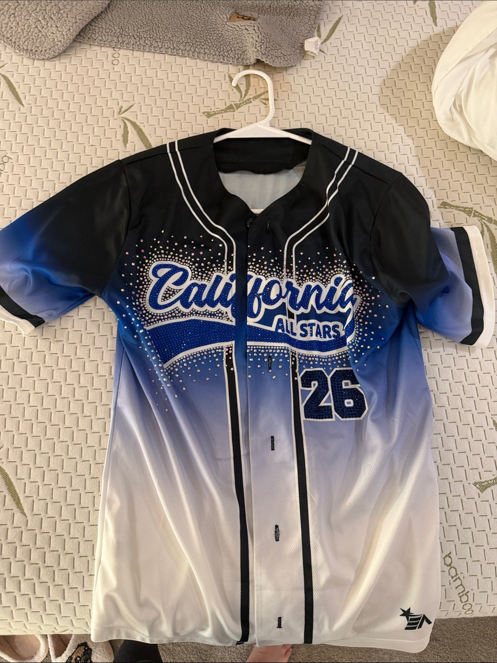 California All Stars Gradient Blue Baseball Jersey - Kids